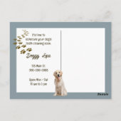 Carte Postale Rappel d'or de l'agent vétérinaire (Dos)