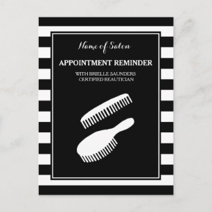 Carte Postale Rappel du Salon Noir Blanc