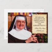 CARTE POSTALE RAPPELER L'ANGÉLIQUE MÈRE. (Devant / Derrière)