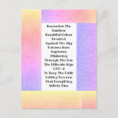 Carte Postale Rappelez-Vous L'Arc En Ciel (Devant)