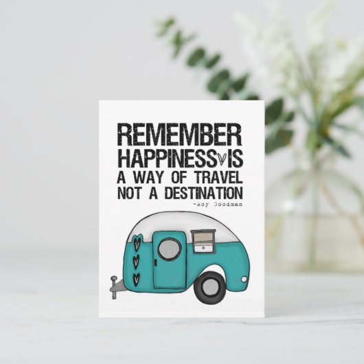 Carte Postale rappelez-vous le bonheur (Debout devant)