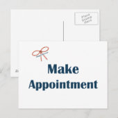 Carte Postale Rappels de rendez-vous (Devant / Derrière)