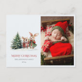 Carte Postale Rapport annuel de famille de Noël Lapins drôles mi (Devant)