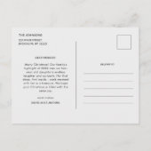 Carte Postale Rapport annuel de la couronne de Noël de baies rou (Dos)