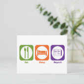 Carte Postale Rapport de veille (Debout devant)