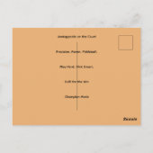Carte Postale Raquette de pickleball (Dos)