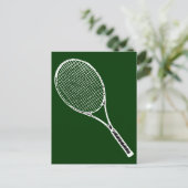 Carte Postale raquette de tennis (Debout devant)