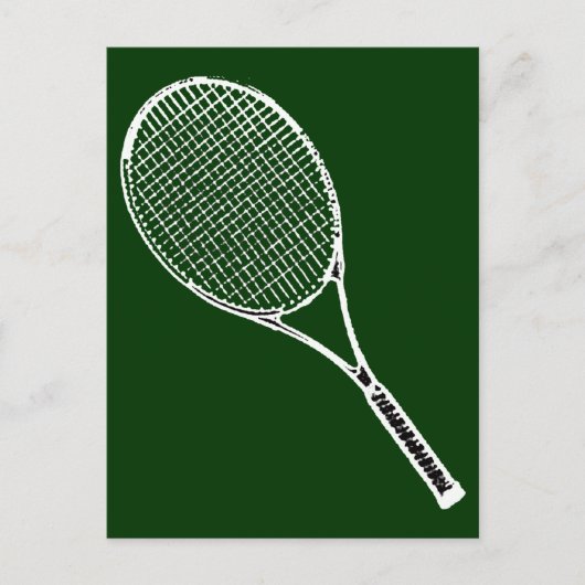 Carte Postale raquette de tennis (Devant)