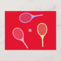 Raquettes de tennis Pastel avec balle de tennis en