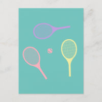 Raquettes de tennis Pastel avec balle de tennis su