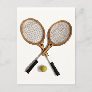 Carte Postale raquettes de tennis, sports, ballgames,