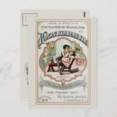 Carte Postale Rasage vintage (Devant / Derrière)