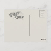 Carte Postale Rasage vintage (Dos)