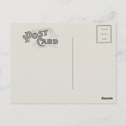 Carte Postale Rasage vintage (Dos)