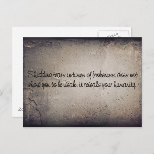 Carte Postale Rasez Vos Larmes (Devant / Derrière)