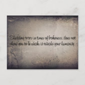 Carte Postale Rasez Vos Larmes (Devant)