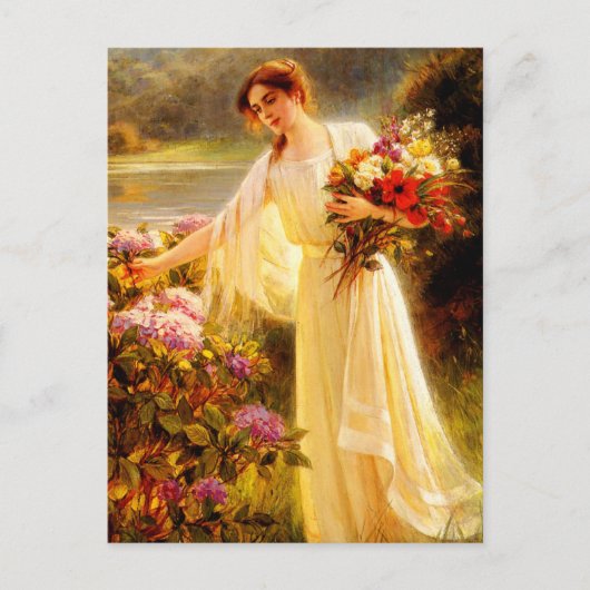 Carte Postale Rassembler les fleurs (Devant)