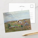 Carte Postale Rassembler les fleurs | William Merritt Chase<br><div class="desc">Rassembler les fleurs, Shinnecock, Long Island (vers 1897) | Shinnecock, Long Island, de William Merritt Chase’s Gathering Flowers, capture un moment serein de jeunes filles ramassant des fleurs dans un petit jardin. Dans un décor doux de la campagne de Shinnecock, le tableau est réalisé à coups de pinceau doux et...</div>