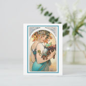 Carte postale - Rassembler les fruits (Debout devant)