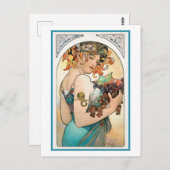 Carte postale - Rassembler les fruits (Devant / Derrière)