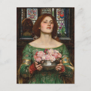 Carte Postale Rassembler Ye Rosebuds   John William Waterhouse