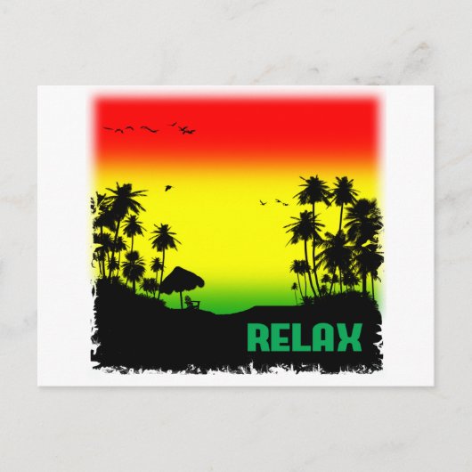 Carte Postale rasta de relaxation (Devant)