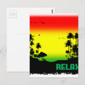 Carte Postale rasta de relaxation (Devant / Derrière)