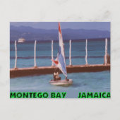 Carte Postale Rasta en voilier, Montego Bay Jamaïque (Devant)