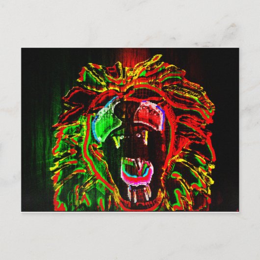 Carte postale Rasta Lion (Devant)