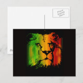 Carte Postale Rasta Lion (Devant / Derrière)