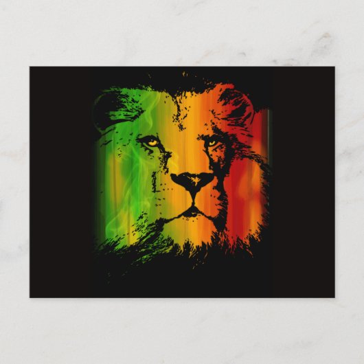 Carte Postale Rasta Lion (Devant)