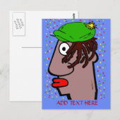 Carte Postale Rasta Man (Devant / Derrière)