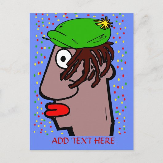 Carte Postale Rasta Man (Devant)