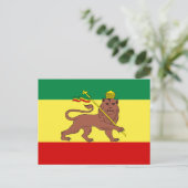 Carte Postale Rasta Reggae Lion de Juda (Debout devant)
