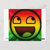 CARTE POSTALE RASTAFARI REGGAE RAP (Dos)