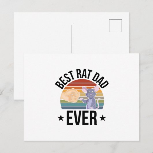 Carte Postale Rat (Devant / Derrière)