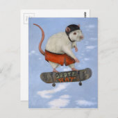 Carte Postale Rat (Devant / Derrière)