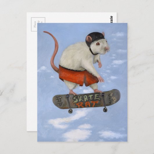 Carte Postale Rat (Devant / Derrière)
