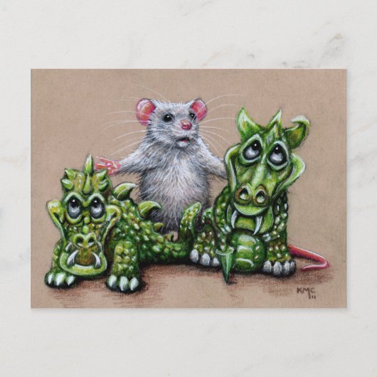 Carte postale Rat and Dragons (Devant)