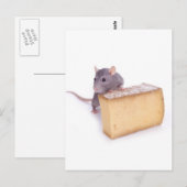 Carte Postale rat au fromage (Devant / Derrière)