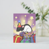 Carte Postale Rat d'anniversaire (Debout devant)