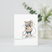 Carte Postale rat de musique (Debout devant)