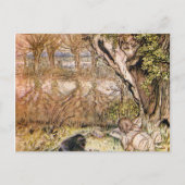 Carte Postale Rat Et Mole Pique-Nique - Arthur Rackham (Devant)