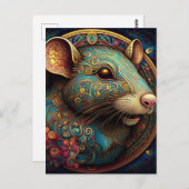 Carte Postale rat IA (Devant / Derrière)