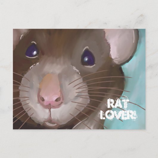 Carte postale Rat Lover (Devant)