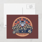 Carte Postale Rat Man - Douanes rouillées (Devant / Derrière)