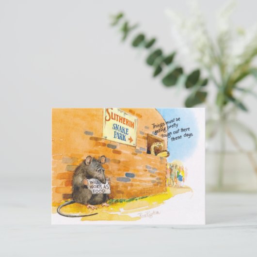 Carte Postale rat pauvre (Debout devant)