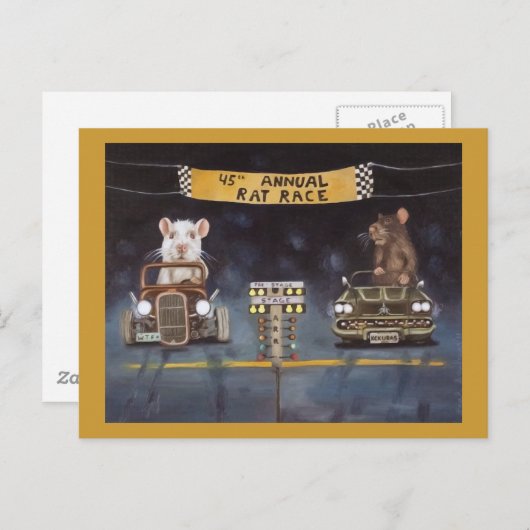 Carte Postale Rat Race (Devant / Derrière)