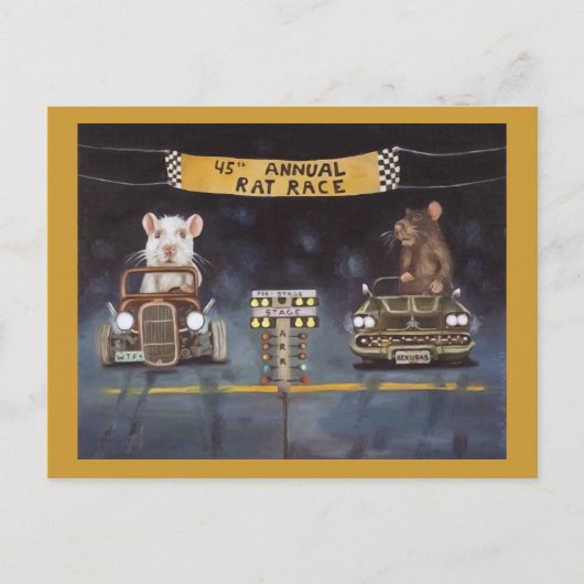 Carte Postale Rat Race (Devant)