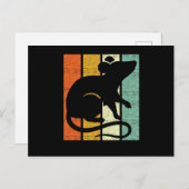 Carte Postale Rat Retro (Devant / Derrière)